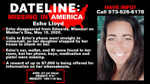 Missouri woman desperate to find mother Echo Lloyd who has been missing  since Mother's Day