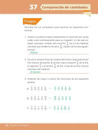 Ciencias naturales 6 grado contestado es uno de los libros de ccc revisados aquí. Comparacion De Cantidades Bloque Iii Leccion 37 Apoyo Primaria