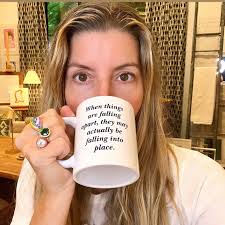 Read that again… “When things feel like they are falling apart, they may  just be falling into place.” Here's the thing about our dark times, we  don't get to see the whole