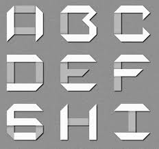 Typefaces Related To Origami