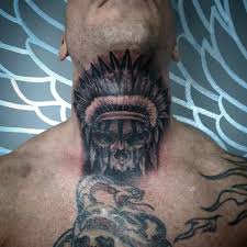 Tribal skull tattoo, arguably the most favorite among bikers, represent various meanings. 70 Coolest Neck Tattoos For Men Saved Tattoo