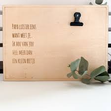 Jouw papa is natuurlijk heel speciaal en dat wil je hem vertellen met een vaderdag kaartje. Clipboard Tekst Voor Papa Vaderdag Wood Nkids