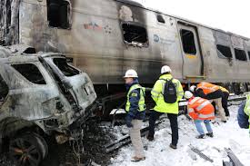 Image result for Passenger train derails in New York State