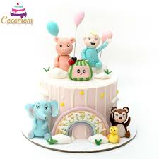 It's your little one's first birthday. Cocomelon Cake Baby Birthday Cakes Birthday Cake Kids 1st Birthday Girl Decorations