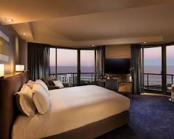 Image of luxury hotel room with a view