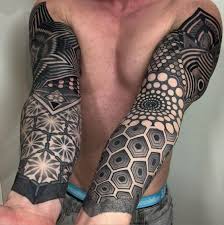 Black And White Space Tattoos For Men Negative Space Tattoo Discover 50 Most Amazing Black And White Tattoos Geometric Sleeve Tattoo Geometric Tattoo Tattoo Designs Men