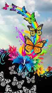 Maybe you would like to learn more about one of these? Galaxy Wallpaper Wallpaper Butterfly Rainbow Butterfly Beautiful Flowers Novocom Top