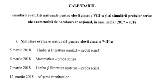 Calendar | simulare bac 2018. Untitled Dfs
