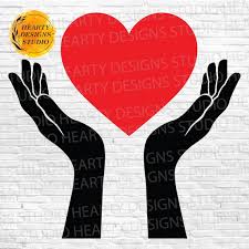 Hands Holding Heart SVG: Charity Symbol Cut File (Digital Download)