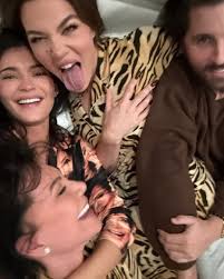 Kylie Jenner (in Kris Jenner pajamas) posted the most wholesome photos of  their family sleepover. 🫶 📸: Kylie Jenner/Instagram