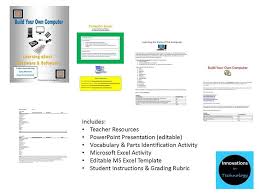 Computer Hardware Software Lesson Includes Powerpoint Student Instructions For Definition Activity M Computer Basics Technology Lessons Teacher Resources