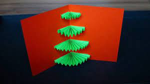 An wen würdest du sie verschenken? Basteln Mit Papier Pop Up Karte Tannenbaum Fur Advent Winter Weihnachten W Youtube