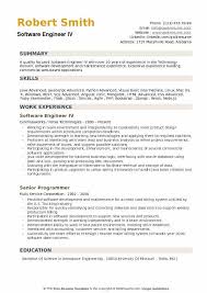 Find the best senior software developer resume examples to help you improve your own resume. Software Engineer Resume Samples Qwikresume