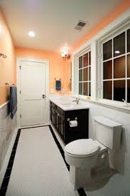 Peach Tile Floor Design Ideas Pictures Remodel And Decor Peach Bathroom Black Bathroom Bathroom Tile Designs