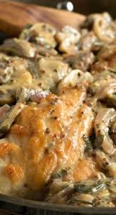 Chicken Breasts With Mushroom And Onion Dijon Sauce Chicken Stuffed Mushrooms Mushroom And Onions