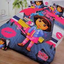 Luxury designer print best sale pricefree fast ship. Dora Designer Kids Double Bed Sheet At Rs 270 Set Kids Bed Sheet Id 21074210788
