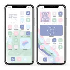Ios14 L Pastel Icons Widgets And Backgrounds Etsy In 2021 App Background Homescreen Homescreen Iphone
