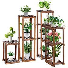 Plant stand indoor outdoor,cfmour 10 tire tall large wood plant shelf multi tier flower stands,garden shelves wooden plant display holder rack for living room corner balcony office lawn patio 4.7 out of 5 stars 841 Review For Tooca Wood Plant Stand Indoor 4 Piece Set 16 27 35 38 Flexible Combination Tall Plant Flower Pot Stands Outdoor Corner Plant Stand Vertical Plant Shelf Indoor For Living Room Balcony Garden