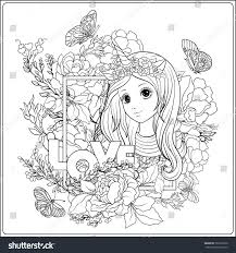 Download this adorable dog printable to delight your child. Young Nice Girl In A Cap With A Unicorn Horn In Royalty Free Stock Vector 562912060 Avopix Com
