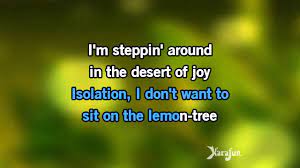 karaoke lemon tree fool s garden lemon tree karaoke the fool