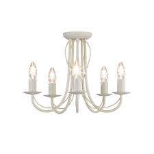 High Quality 5 Arm Chandelier Metal Ceiling Light Fitting Cream Brand New In Home Furniture Diy Ligh Metal Ceiling Lighting Light Fittings Ceiling Lights