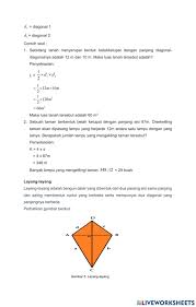 Rumus volume prisma belah ketupat. Belah Ketupat Dan Layang Layang Worksheet