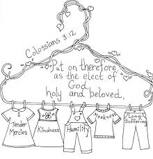 These alphabet coloring sheets will help little ones identify uppercase and lowercase versions of each letter. Colossians 3 12 Bible Coloring Page Bible Verse Coloring Bible Coloring Pages Bible Art Journaling