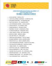 Estos son los convocados de la selección colombia ante bolivia (foto: Noticias Caracol On Twitter Loultimo Esta Es La Lista De Convocados De La Seleccion Colombia Para Partidos Amistosos Del 7 Y 11 De Septiembre Https T Co Yqnezk7rz3 Https T Co 7iizdogouv