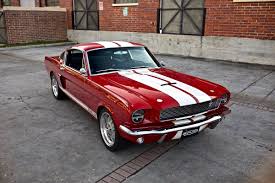 Revology Cars On Twitter A1966 Shelbygt350 In Candy Apple Red With White Lemans Stripes This Car Is One Of The First Revology Cars Built With A Ford Gen3 Coyoteengine With 460 Horsepower