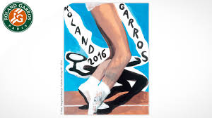 The roland garros posters always cause a sensation, and proof of this is the 2012 poster, created by french painter hervé di rosa who, at the time, got everyone talking! Roland Garros 2016 Marc Desgrandchamps Presents The 2016 French Open Poster Youtube
