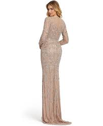 Attainable luxury for the modern woman _ shop the newest collection: Mac Duggal Long Sleeve Embellished Sequin Gown Reviews Dresses Women Macy S