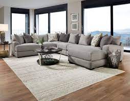 5 Piece Sectional Gray Sectional Living Room Furniture Cheap Living Room Sets