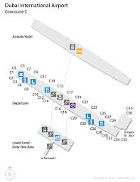 Dxb Dubai Airport Terminal Map