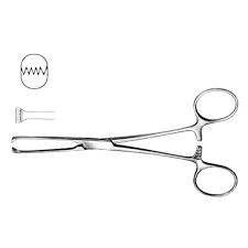 GPC Medical Allis Tissue Forceps - 5x6 Interlocking Teeth