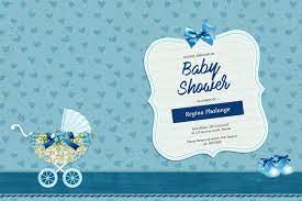 Copy Of Boy Baby Shower Invitation Template Postermywall We have various invitation card templates for baby showers for boys that you can. copy of boy baby shower invitation