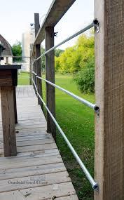 Cheapest diy stainless cable deck railing pt.4: Diy Inexpensive Deck Rails Out Of Steel Conduit Easy To Do