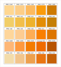 Free 10 Sample General Color Chart Templates In Pdf