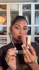 Say goodbye to ashy lips, babes. We upgraded.🫦💅, All you need:, Artist  color pencil extreme in limitless brown @makeupforever , @rarebeauty kind  words in the color wise , Gloss bomb stix in fenty glow ...