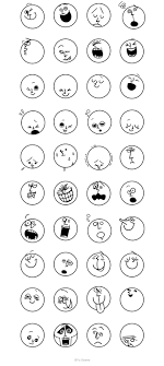 line sticker 絵顔3 e gao 3 https store line me stickershop product 1008546 ja 일러스트레이션 스케치 패턴