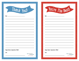With printable greeting cards, you can purchase a designer's layout online, then print it at home. Teacher Appreciation Week Printable Thank You Notes Children S Courtyard