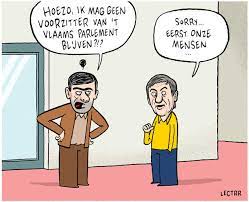 Minister jan jambon will give you a presentation of the régie des bâtiments / regie der gebouwen investment jan jambon: Cartoon Lectrr