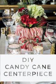 How To Make A Cheap And Easy Candy Cane Christmas Centerpiece Entertaining Diva From House To Home Christmas Centerpieces Christmas Centerpieces Diy Christmas Vases