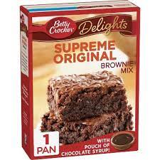 Stir brownie mix, water, oil and eggs in medium bowl until well blended. Betty Crocker Supreme Original Brownie Mix 16oz Target