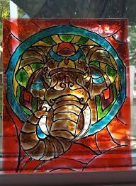How To Make Faux Stained Glass With Acrylic Paint And Glue Whoot Faux Stained Glass Diy Stained Glass Window Stained Glass Diy
