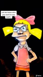 Move it, football head!!” 🎀🏉 #helgapataki #heyarnold #makeup #cospl...