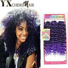 Get 20% off with any order. Yxcherishair 3pcs Pack Crochet Braids Hair Deep Wave Weave Freetress Curly Hair Weaving Twist Hairstyles Synthetic Ombre Kanekalon Jumbo Braiding Hair Extensions 10 Inch 1 Pack Purple Buy Online In Jamaica At Jamaica Desertcart Com Productid