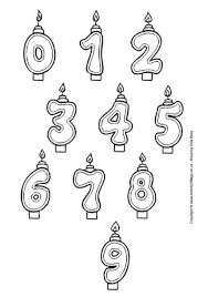 A birthday cake with 5 candles. Birthday Colouring Pages
