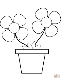 Supercoloring.com is a super fun for all ages: Flower Pot Coloring Pages Free Printable Coloring Pages Flower Coloring Pages Coloring Pages