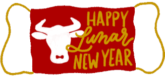 Artists often portray females dressed up as or resembling a cow since cows are simply female oxen. Chinese New Year Ox Gif Chinesenewyear Ox Yearoftheox Discover Share Gifs