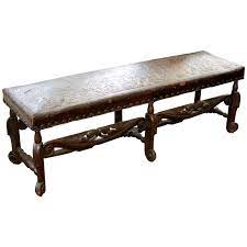 Check out our spanish bench selection for the very best in unique or custom, handmade pieces from our benches & trunks shops. Antique Spanish Colonial Hand Carved Mahogany Embossed Leather Long Bench For Sale At 1stdibs